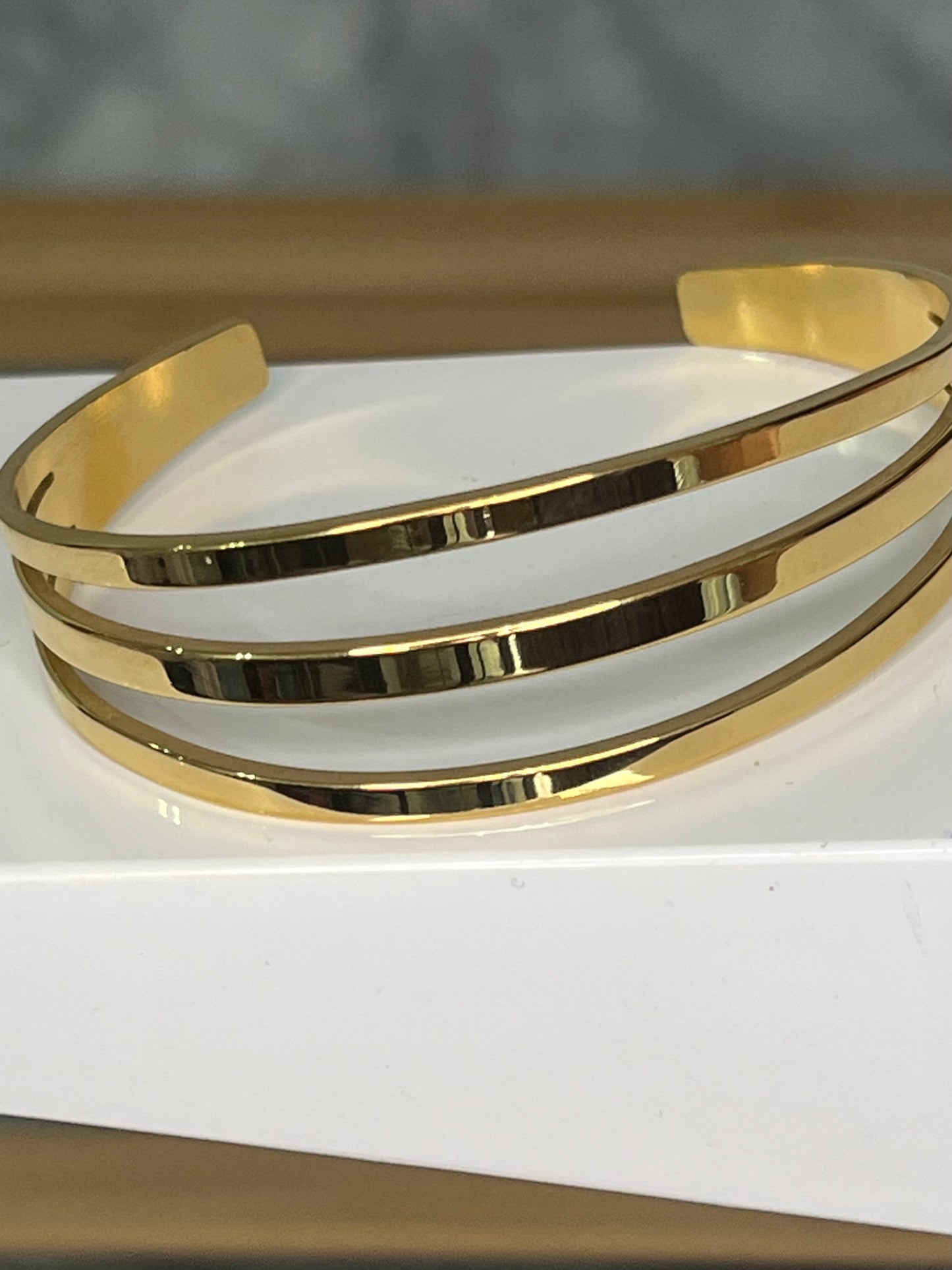 Brazalete acero inoxidable oro